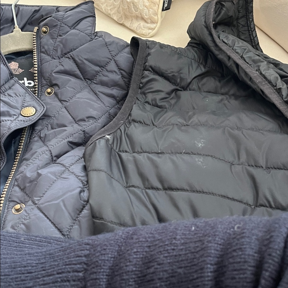 Barbour Quilted Utility Jacket in Charcoal - Picture 11 of 11